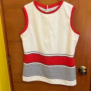 Vintage striped slevesless top